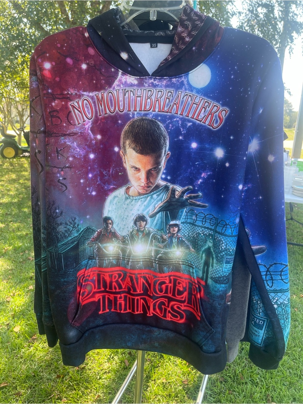 Stranger Things Graphic Pullover Hoodie - Multicolor